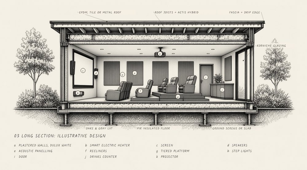 Panel 3 of 4: long section