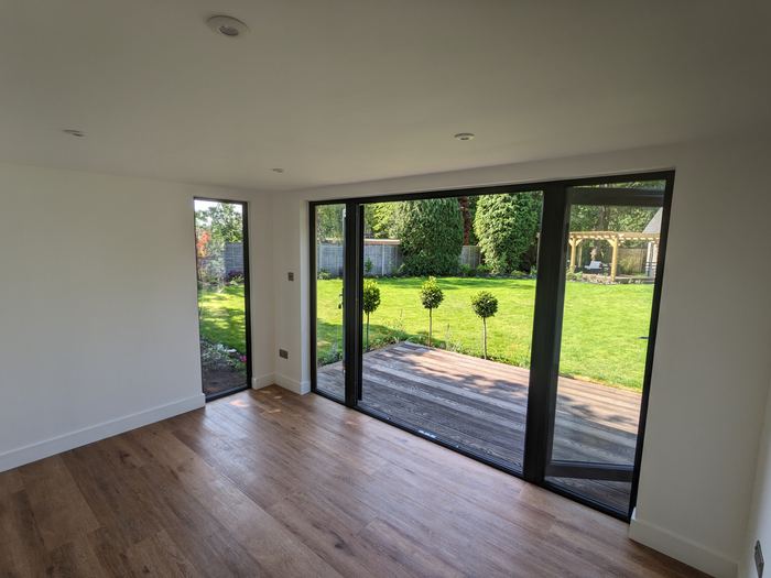 Garden room looking across the lawn