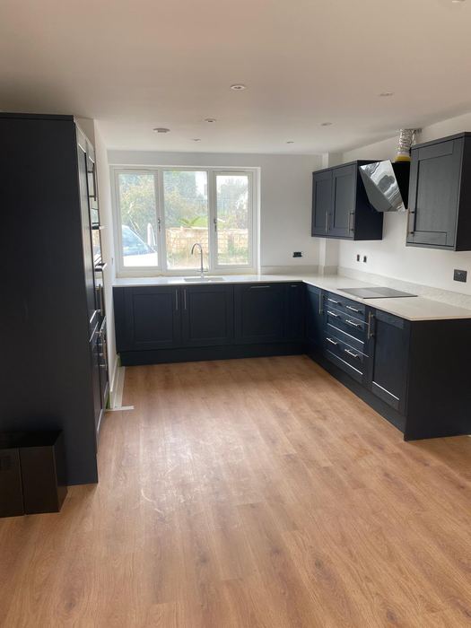 Navy shaker kitchen