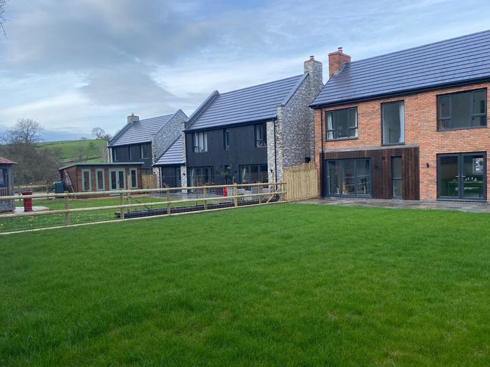 New homes with finished gardens